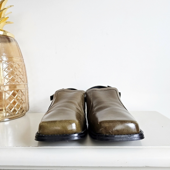 Rare Giorgio Brutini Private Collection Men's 12M Square Toe Slingback Sandals - Picture 11 of 16